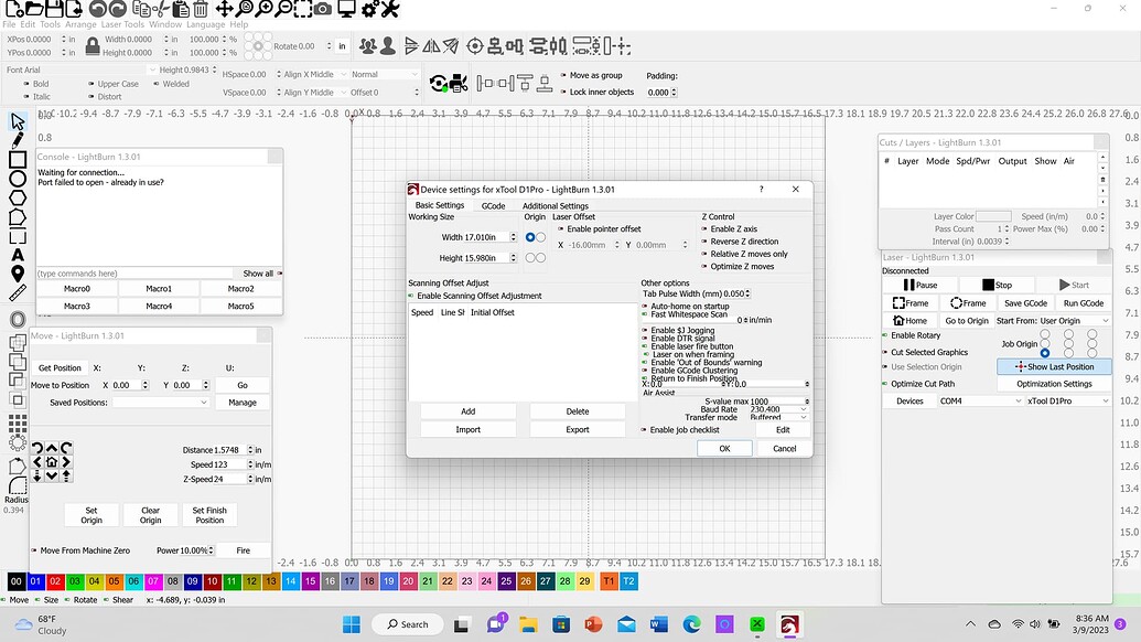 XTool D1 Pro and Lightburn capatablity - LightBurn Software Questions ...