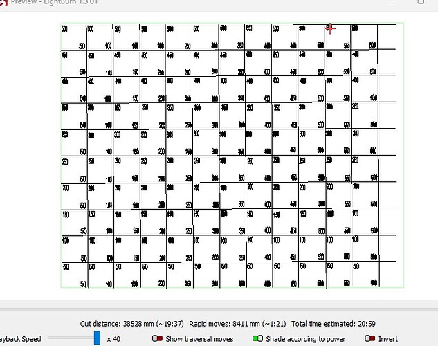 Grid preview
