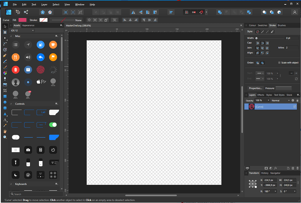 Export from lightburn svg and open to Affinity Designe (problem