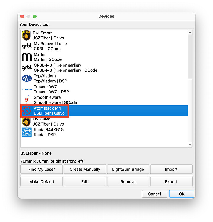 LightBurn 2.0.03 macOS BSL Device issue - Announcements - LightBurn ...