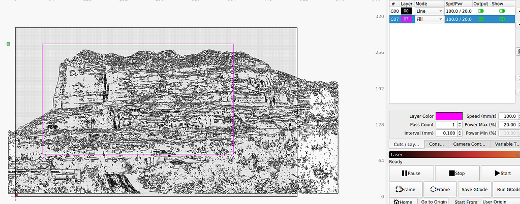 lightburn software or raster works