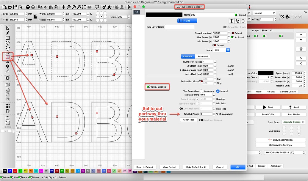 Boolean difference is not subtracting lightburn software questions