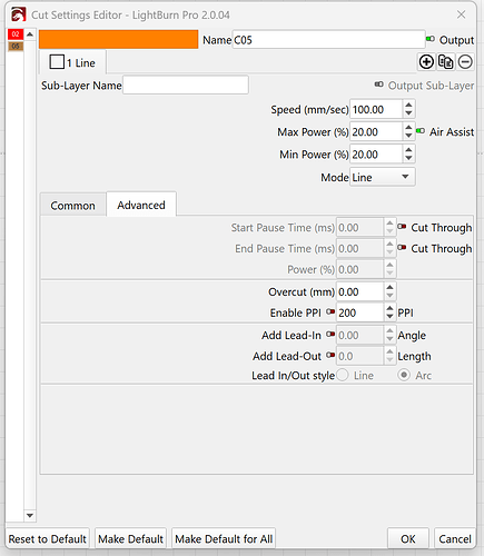cut settings editor 2