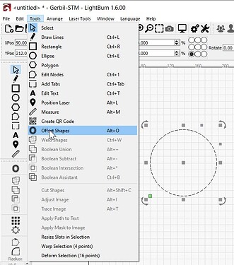 2024-04-02 Forum 135201 Draw Circle, Tools - Offset Shapes