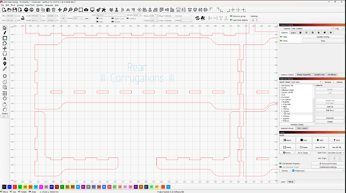 LightBurn - screen layout - zoomed