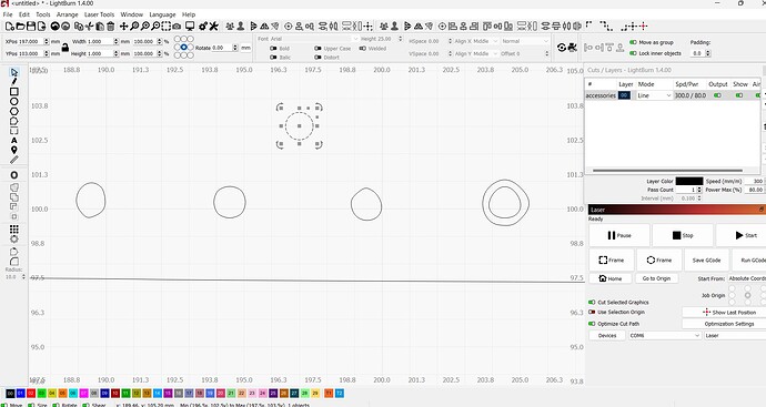 lightburn bag closer circles with one made 1 mm  perfect