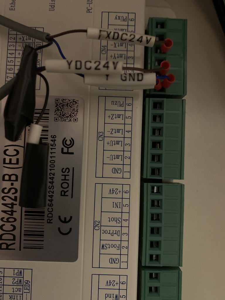 Limit switch issue following upgrade to Ruida 6442s - LightBurn