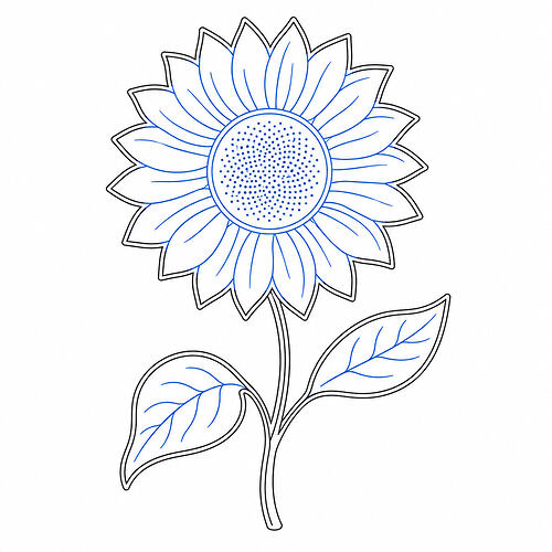 ChatGPT Blue dotted Sunflower Aug 4, 2026