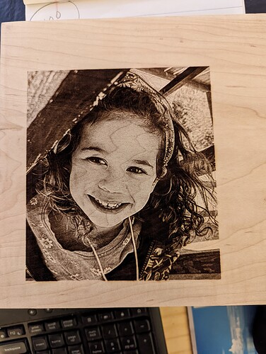 UMA on wood sample 1