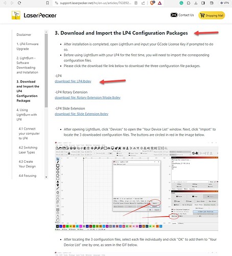 2024-01-15 LP4 file and how to import it