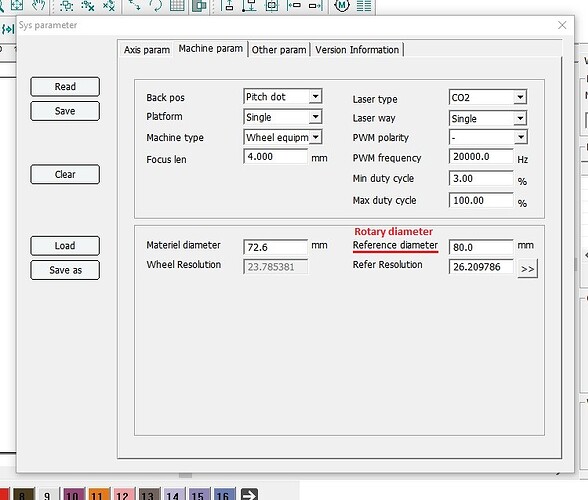autolaser rotary parameter 2