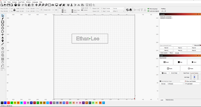 Whole screen with project loaded