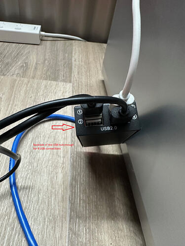 3 - USB powered hub x 4 connection input