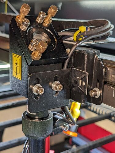 PXL_20230916_174258674 - OMTech CO2 Mirror 3 mount - realigned - Z screws