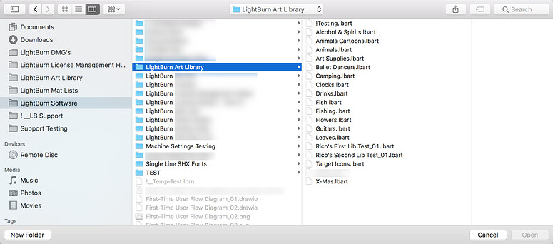 lightburn art library files