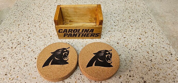 Carolina Panthers Coasters & Box