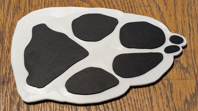 Dog Paw Coaster - assembled