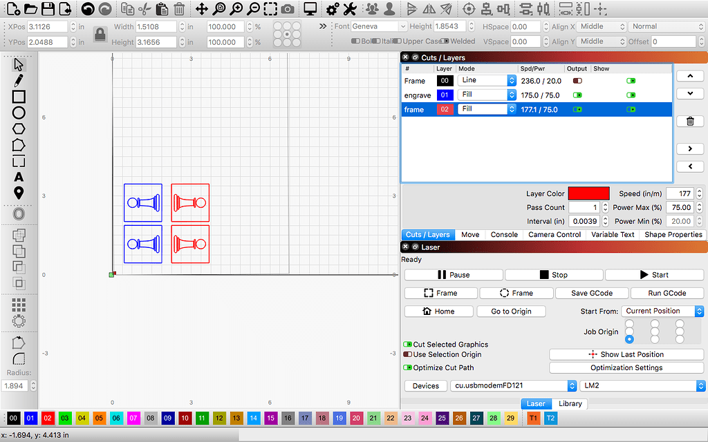2 Different Types Of Engraving LightBurn Software LightBurn 