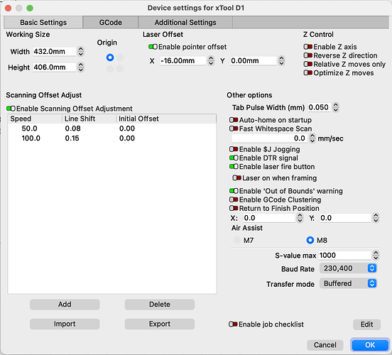 Device Settings