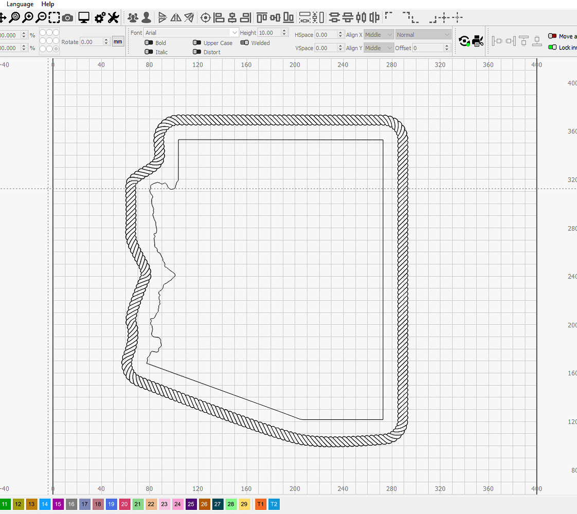 Put A Border Around Any Object Tips And Tricks LightBurn Software Forum