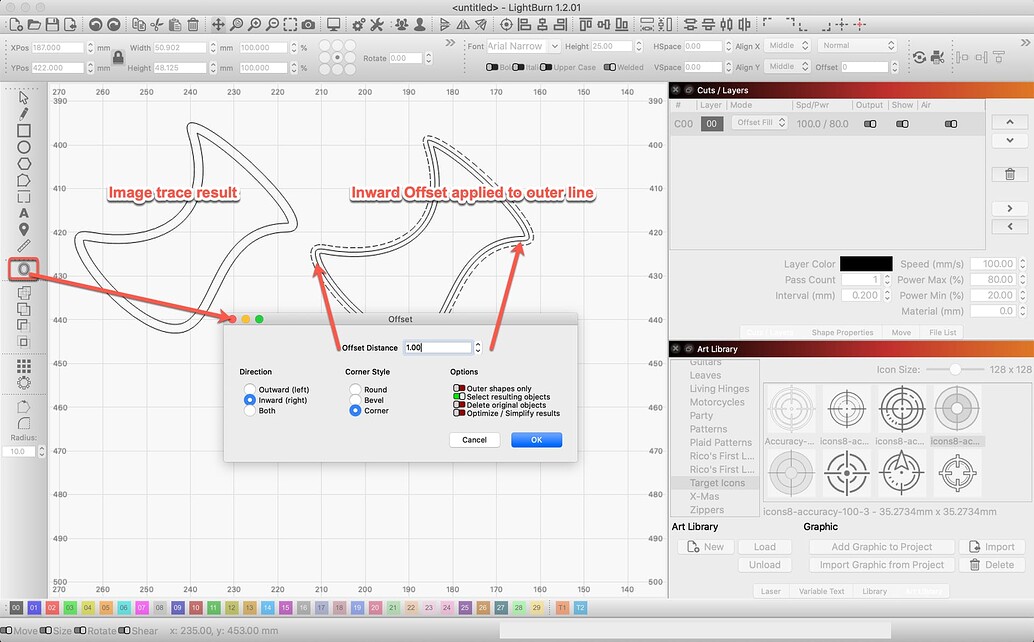 Tracing In Lightburn Lightburn Software Questions Lightburn Tracing In Lightburn Lightburn Software Questions Lightburn