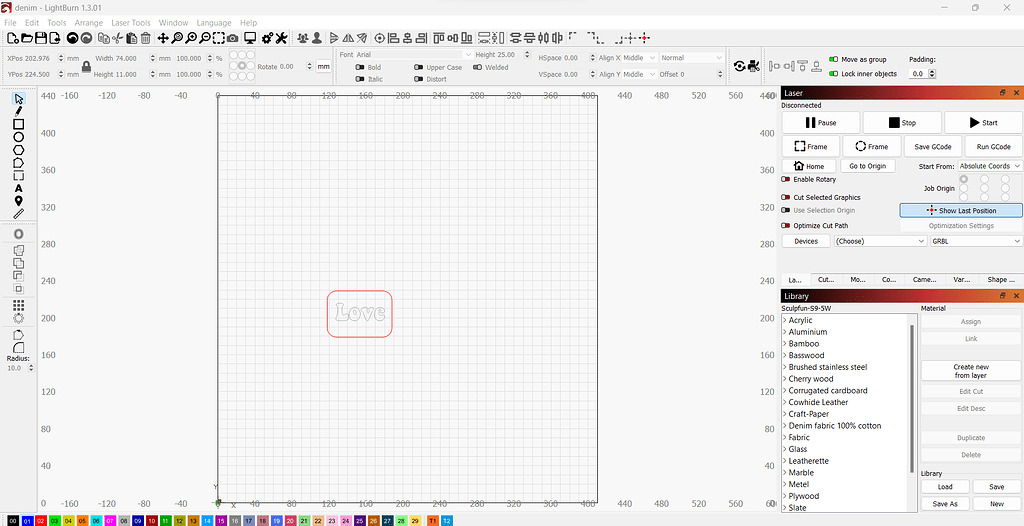 Cutting files flips when switching between lasers - LightBurn Software ...