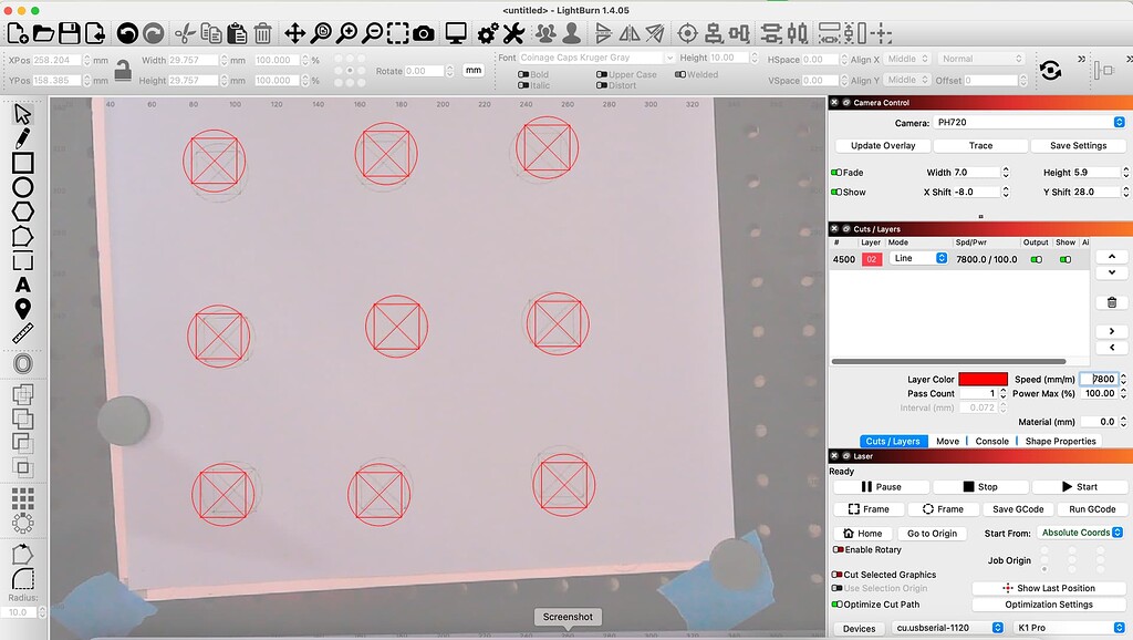 Camera Alignment and calibration - Cameras - LightBurn Software Forum