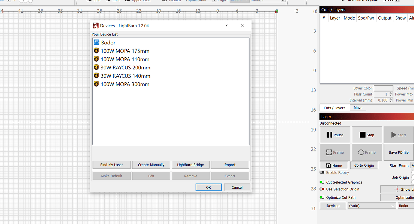 Lightburn and multiple machine settings - LightBurn Software Questions ...