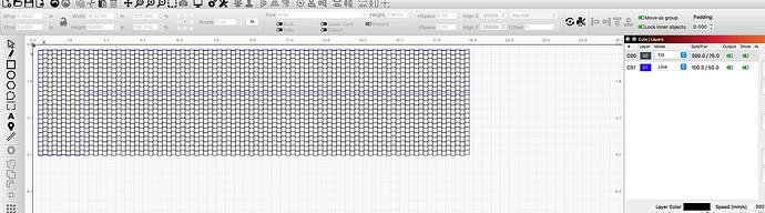 lightburn grid