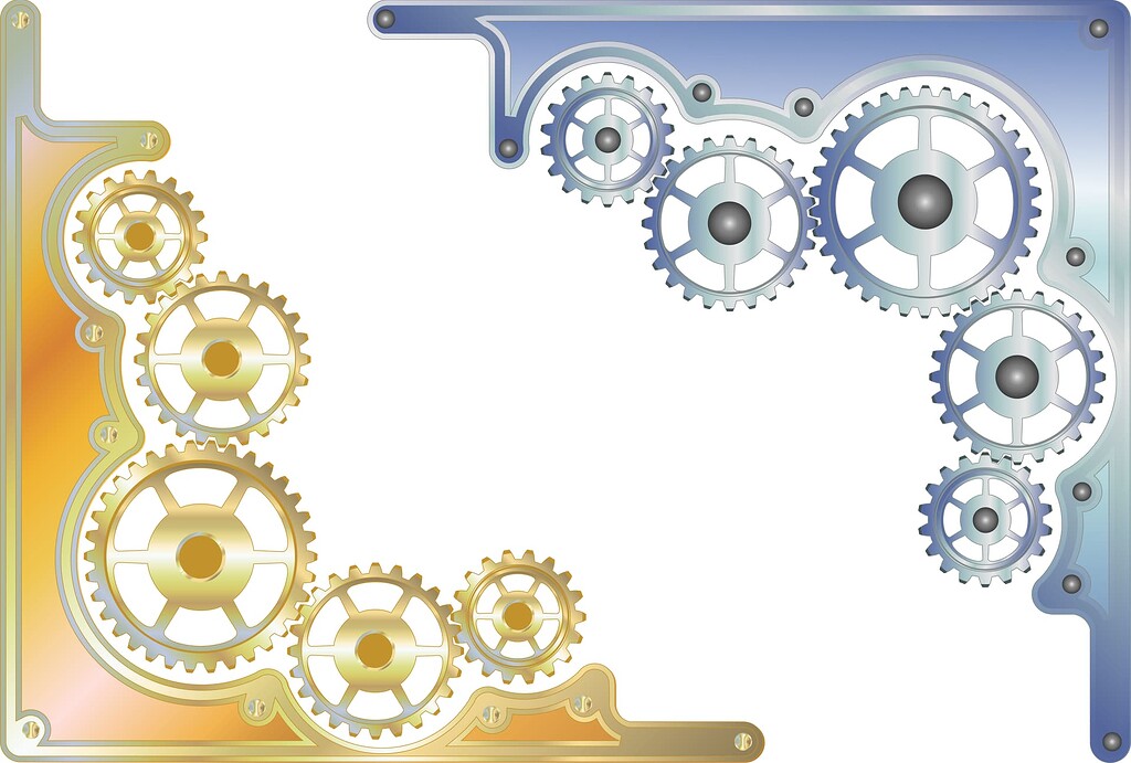 Sprocket Gear Corner – Vector graphics great starting point for laser