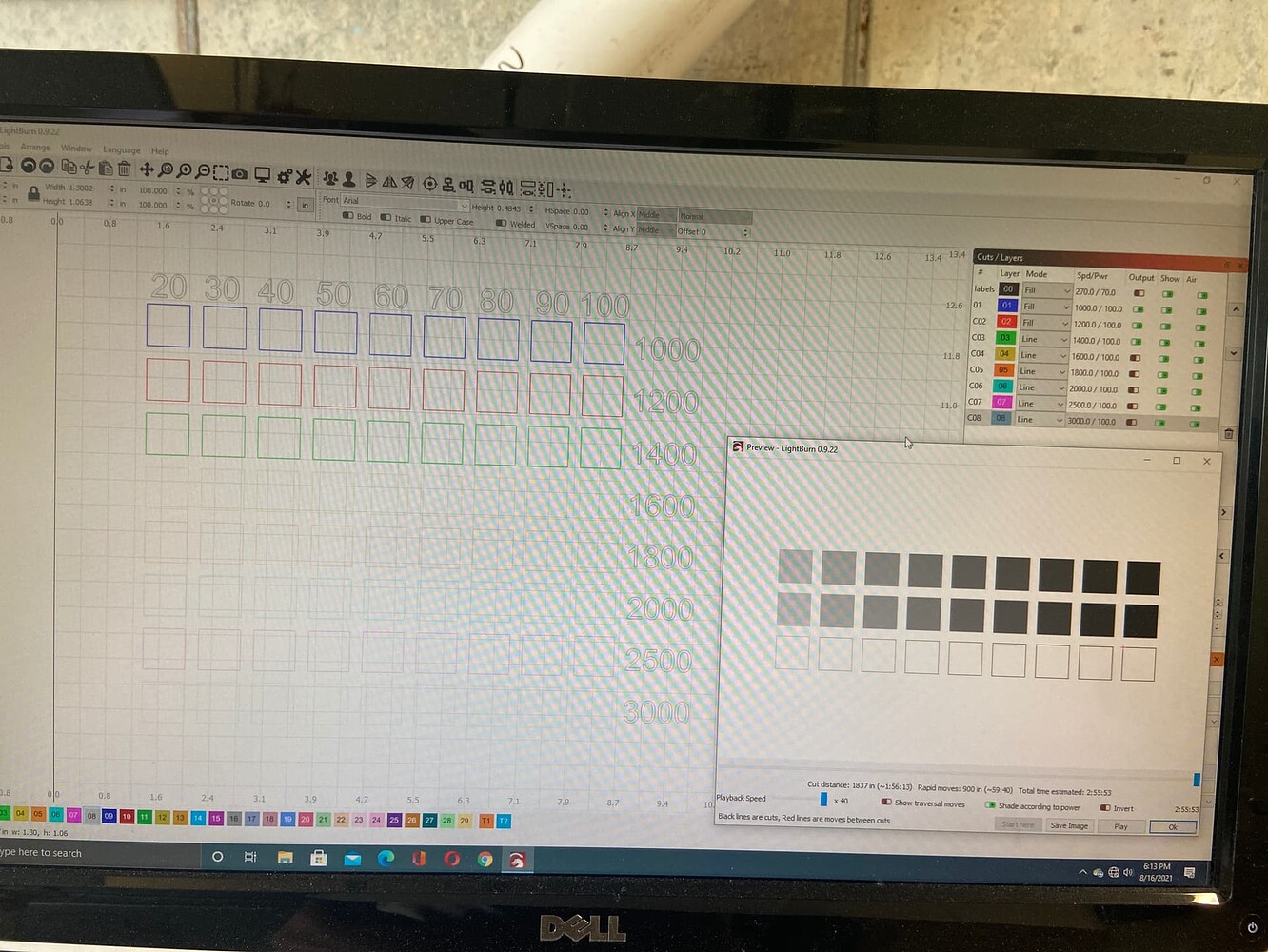 Determining Speed and Power settings for engraving and cuts Ortur