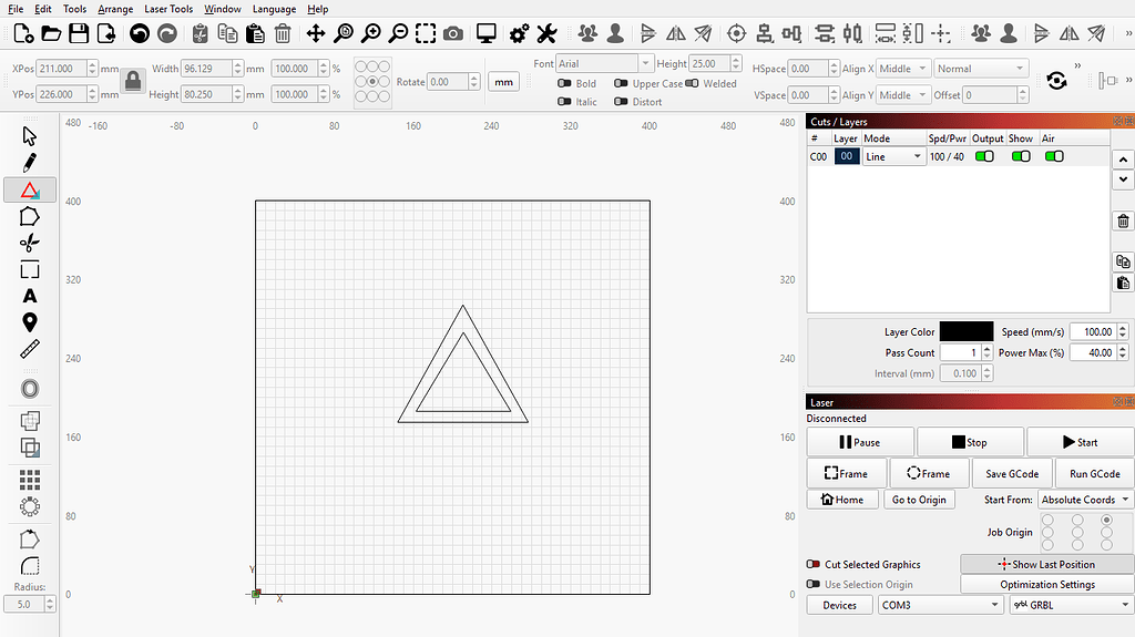 Adding new layers to the project - LightBurn Software Questions ...