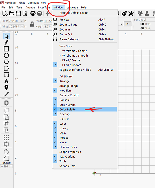 Lost my layer toolbar at the bottom left corner - Community Laser Talk ...