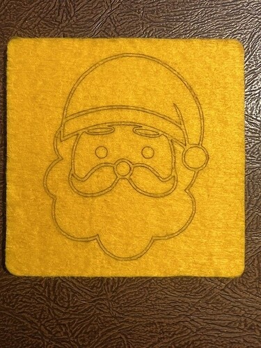 Santa on Felt