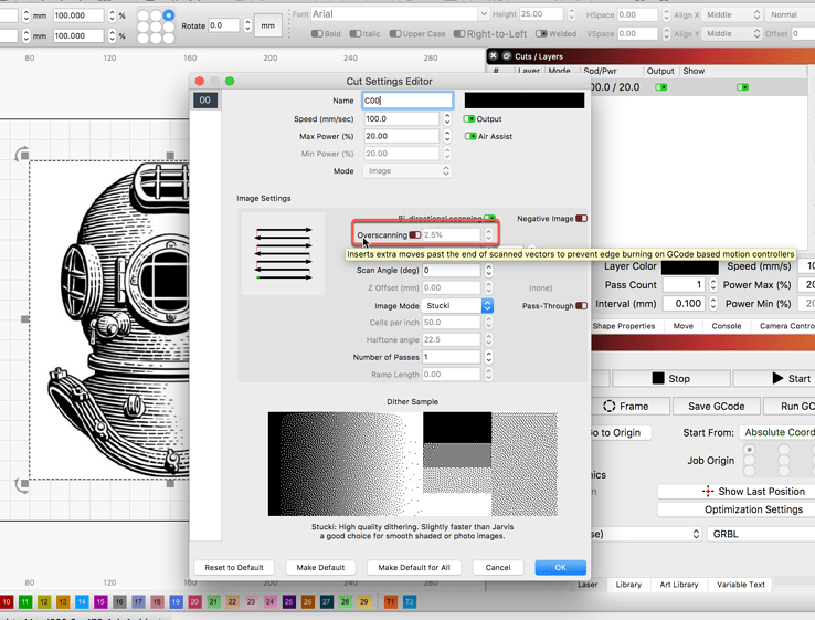 lightburn software line width