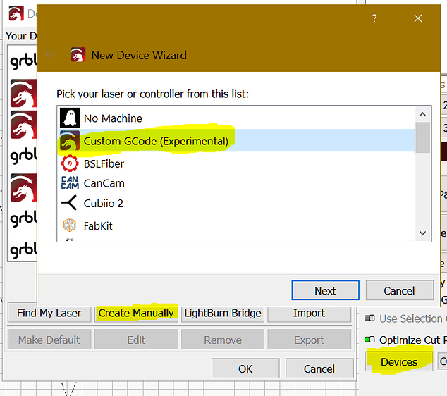 Different gcode depending on output on A or Y axis - LightBurn Software ...