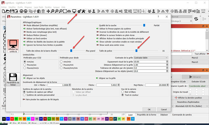 2023-07-28 lightburn Icon and font scaling French