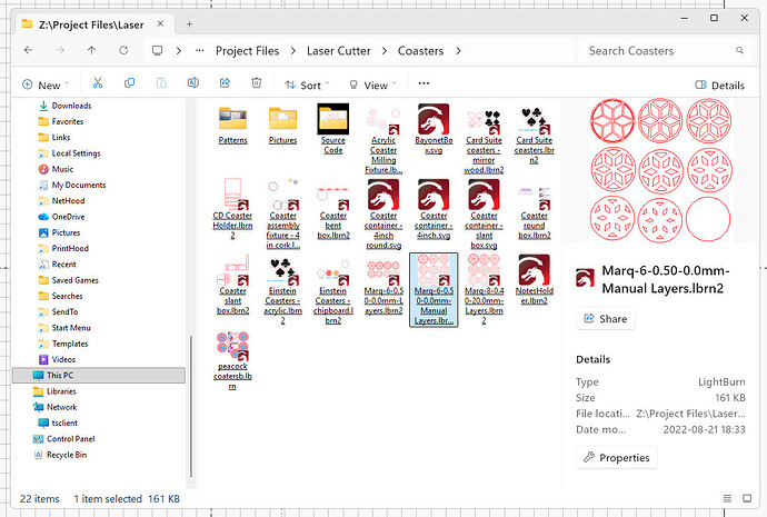 LightBurn - lbrn2 previews - Windows 11