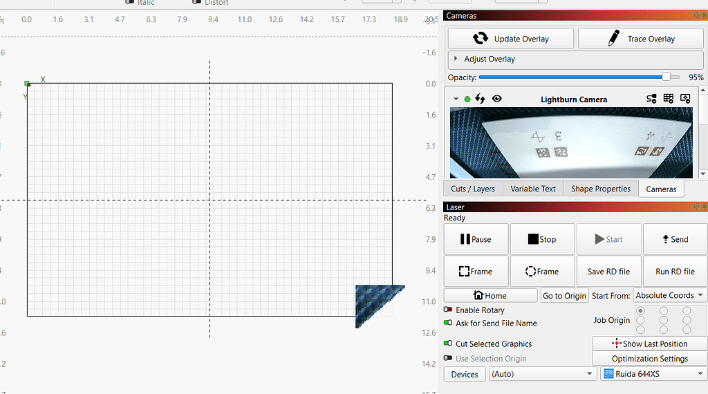 Camera alignment overlay - Cameras - LightBurn Software Forum