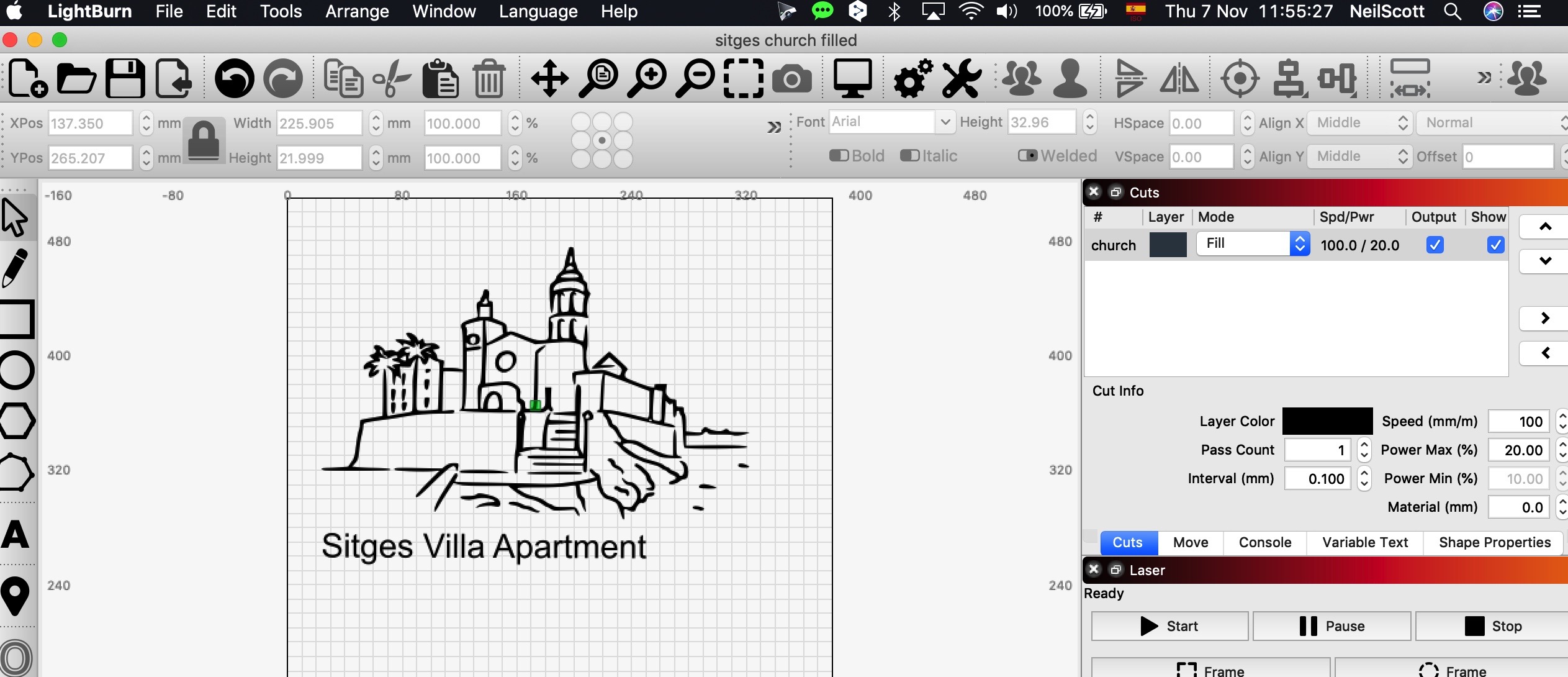 How to get inverse fill to follow outline without waste - Getting Started  With LightBurn - LightBurn Software Forum