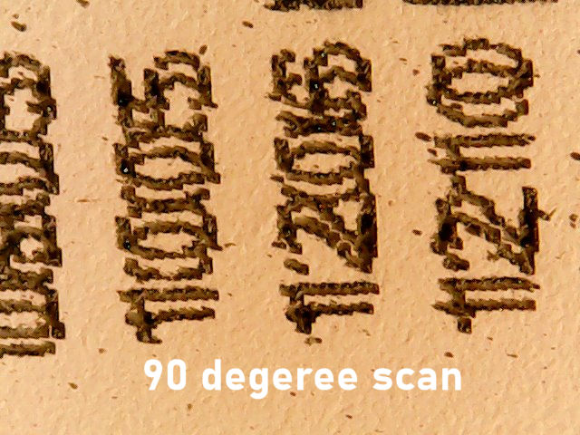 90 degree scan
