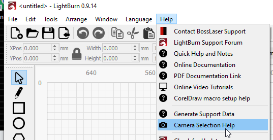 lightburn software focus z button