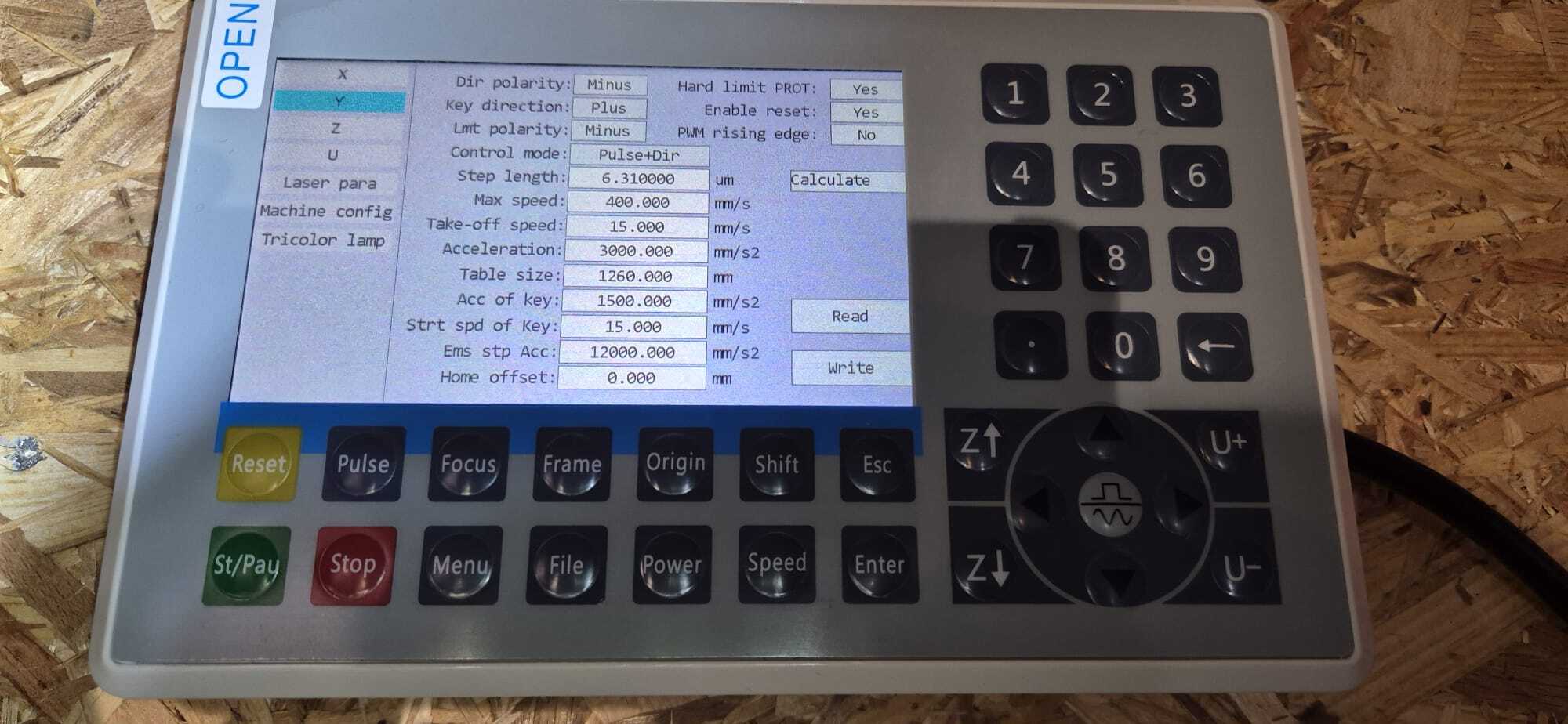 Axis X, Y & Z only moving in one direction - Ruida controllers