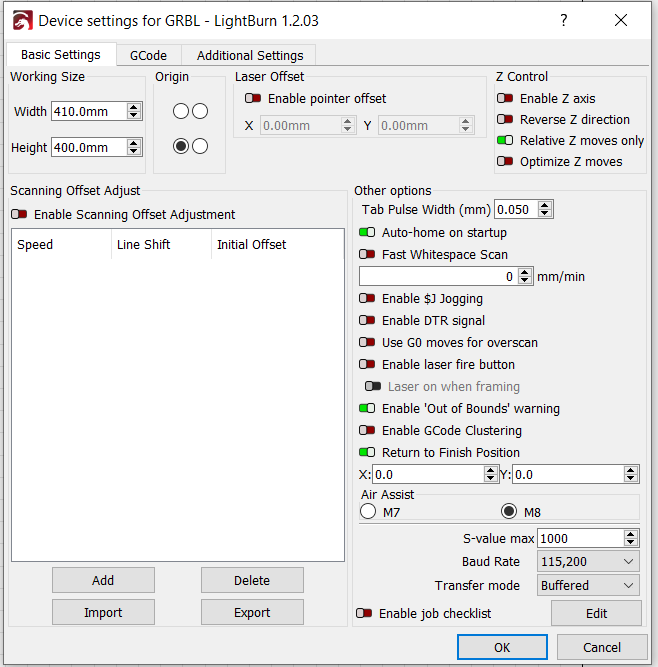 Problems with AtomStack A10 Pro - LightBurn Hardware Compatibility -  LightBurn Software Forum