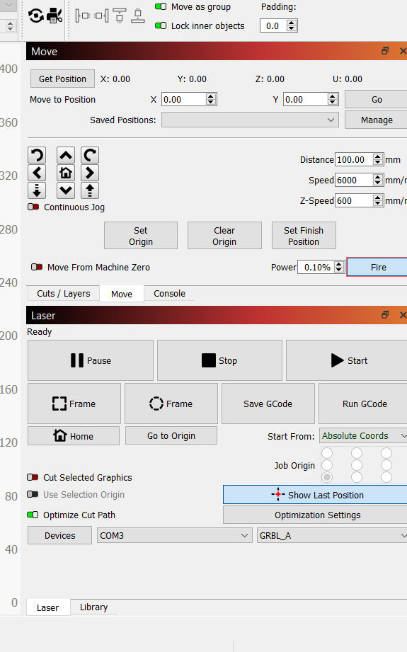 Laser Is Not Moving GRBL LightBurn Software Forum