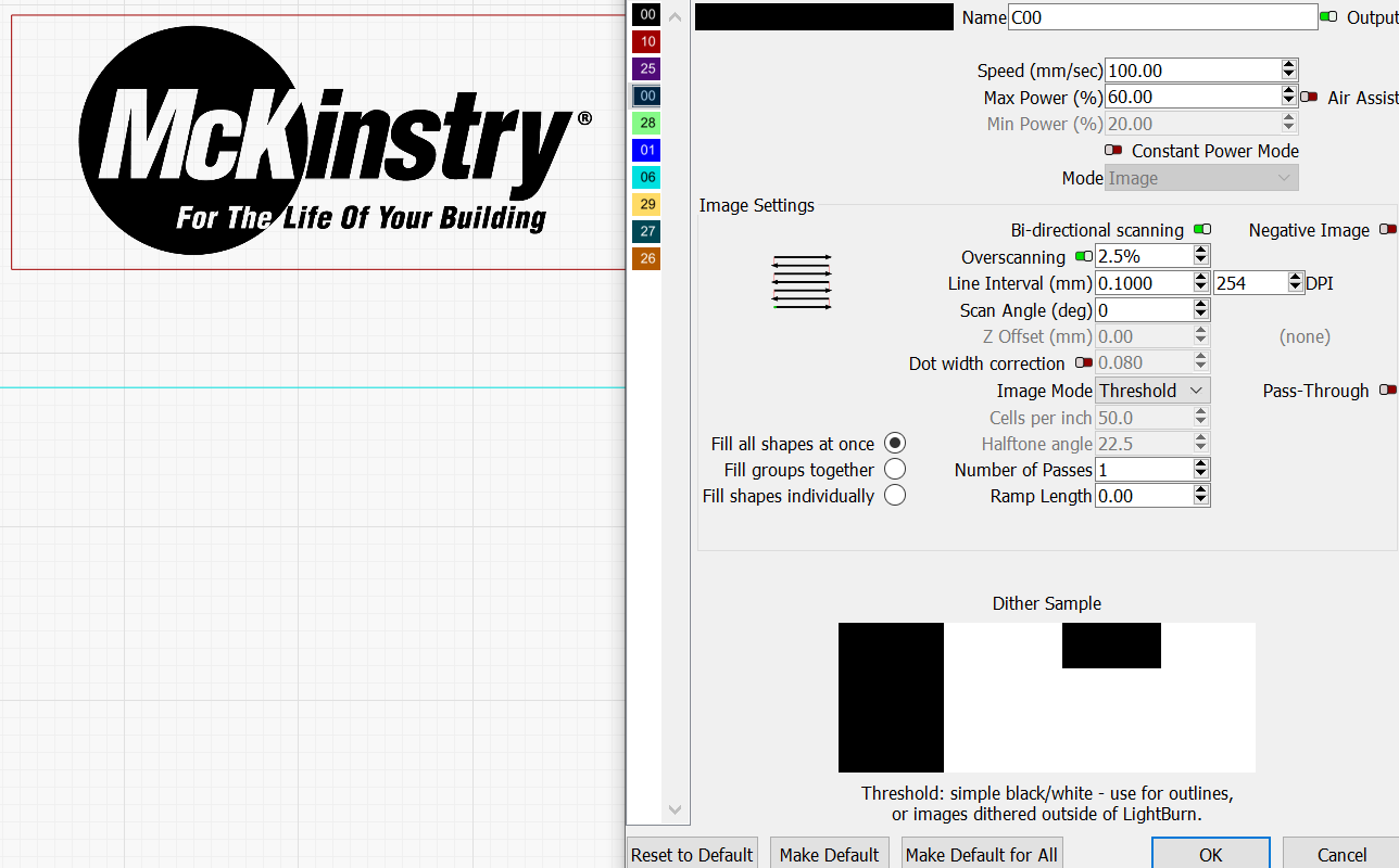 Image Mode - LightBurn Software Documentation