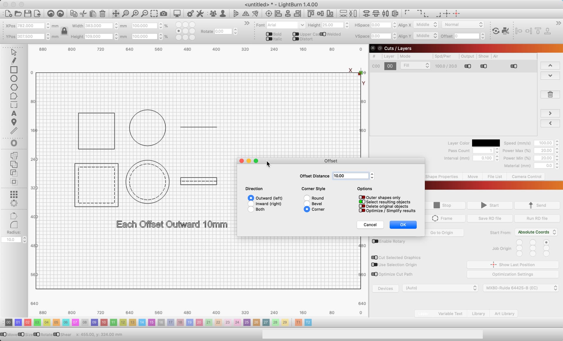 Possible Bug in Offset Shapes - LightBurn Software Questions ...