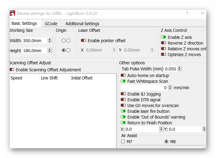 Gcode Start/End issue - LightBurn Software Questions - LightBurn