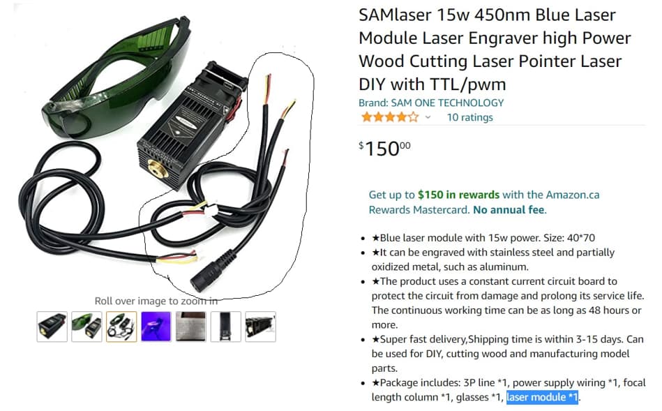 15W Blue Light Laser Module