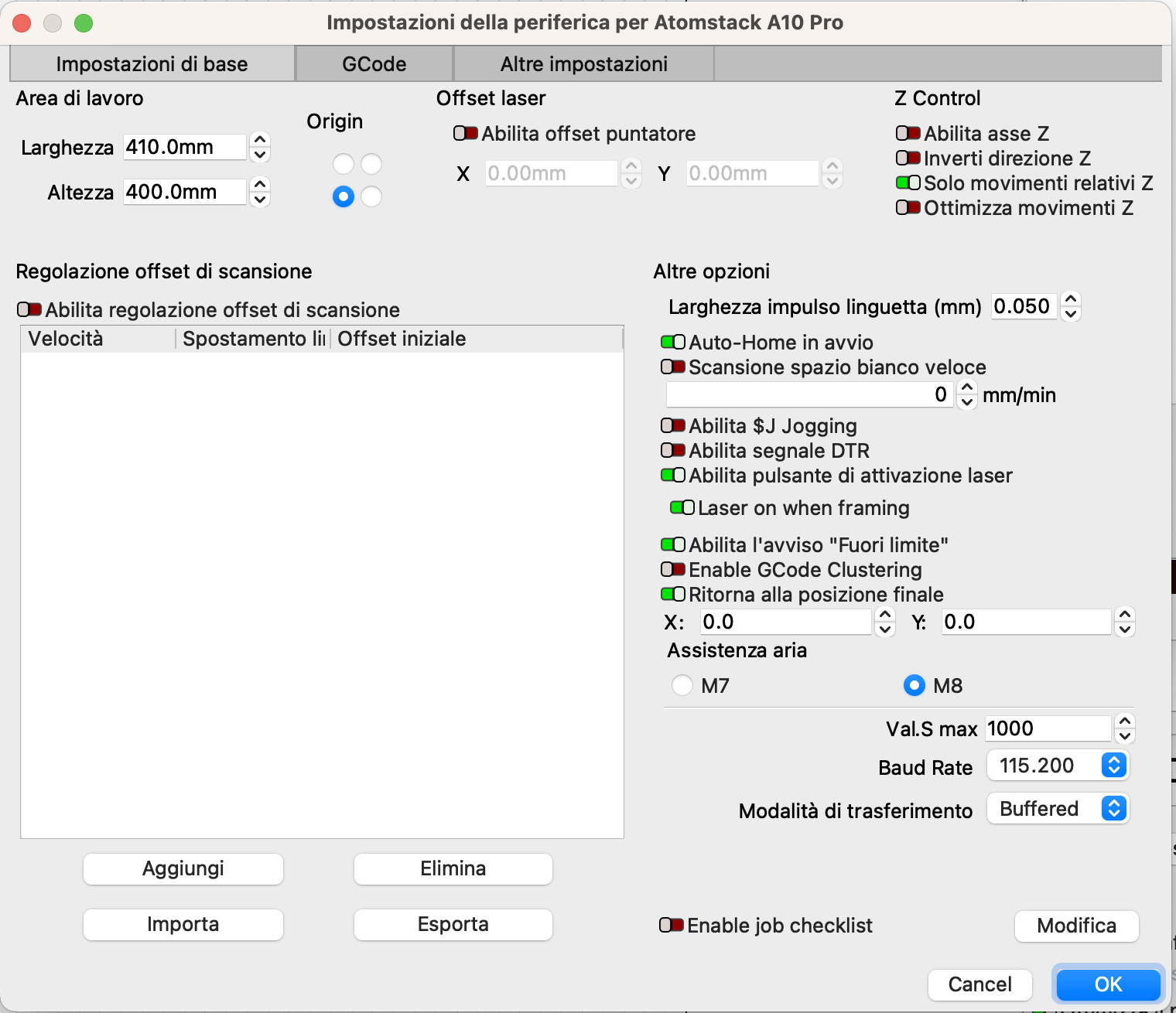 Problems with AtomStack A10 Pro - LightBurn Hardware Compatibility -  LightBurn Software Forum